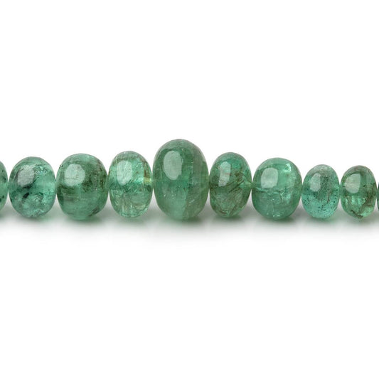 2-7.5mm Emerald Plain Rondelle Beads 20 inch 227 pieces AA