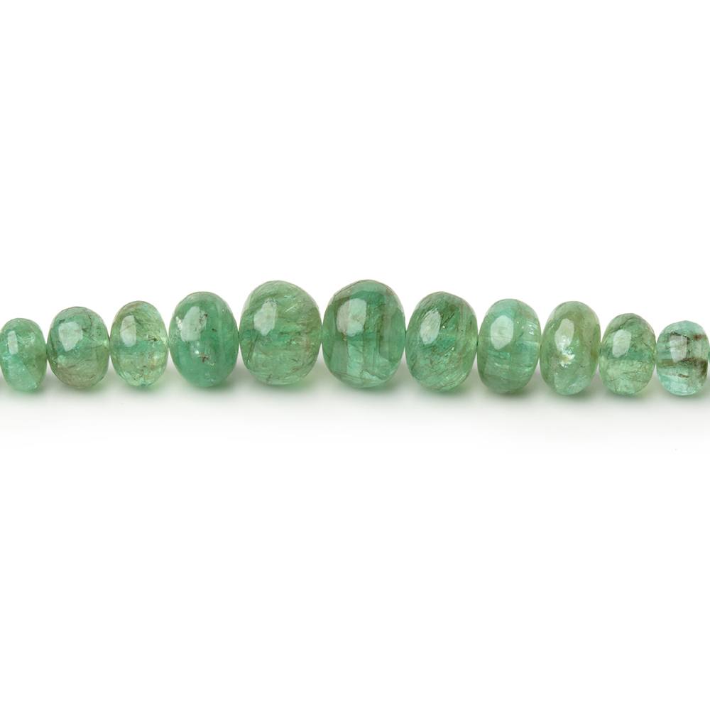 2-7mm Emerald Plain Rondelle Beads 22 inch 260 pieces AA