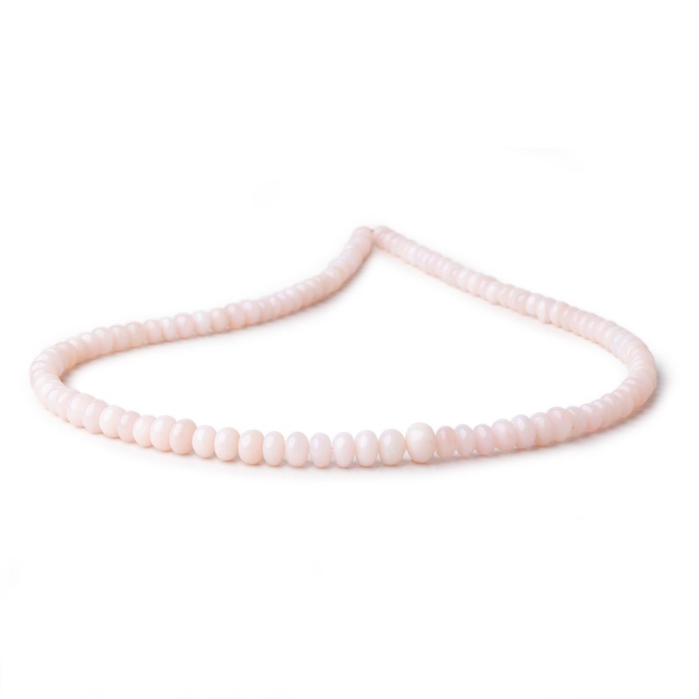 2-7mm Pink Peruvian Opal Plain Rondelle Beads 15.5 inch 110 pieces