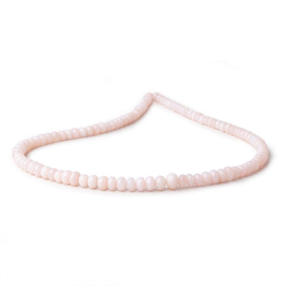 2-7mm Pink Peruvian Opal Plain Rondelle Beads 15.5 inch 110 pieces