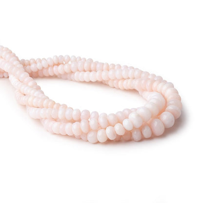 2-7mm Pink Peruvian Opal Plain Rondelle Beads 15.5 inch 110 pieces