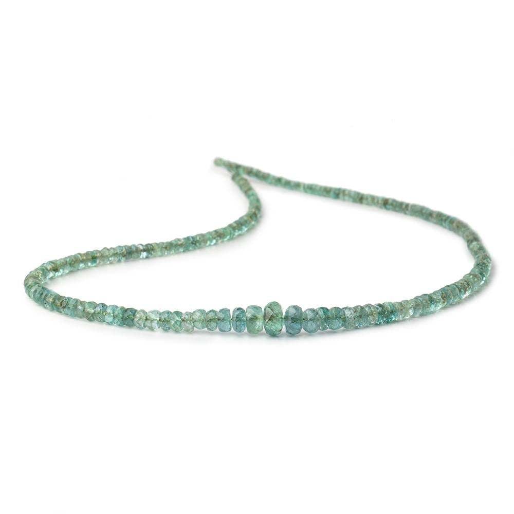 2-7mm Zambian Emerald Faceted Rondelle Beads 16 inch 215 pieces AA Grade