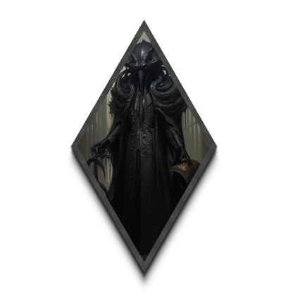 Victorian Portrait of Cthulhu, Gothic Art, Canvas Textured Print, Halloween Decor, The Gentleman Cthulhu