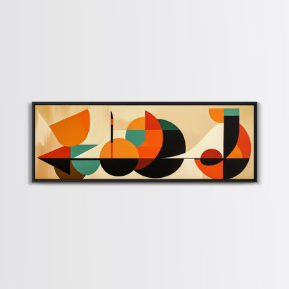 Retro Style MCM Abstract Art, Geometric Patterns, Above Sofa Modern Art, Modern Home Decor, Boho Style Minimalist Wall Art