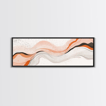 Beige, Black and Grey Swirl Art, Black & Beige Abstract Art Print, Tropical Wall Art, Abstract Wall Art, Living Room Wall Art / Home Decor