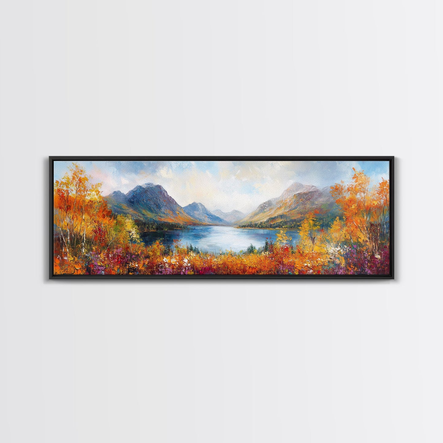 Modern Wall Art Print - Abstract Oil Painting Landscape Canvas Print - Extra Large Wall Art - Canvas Wall Art - Oversized Art