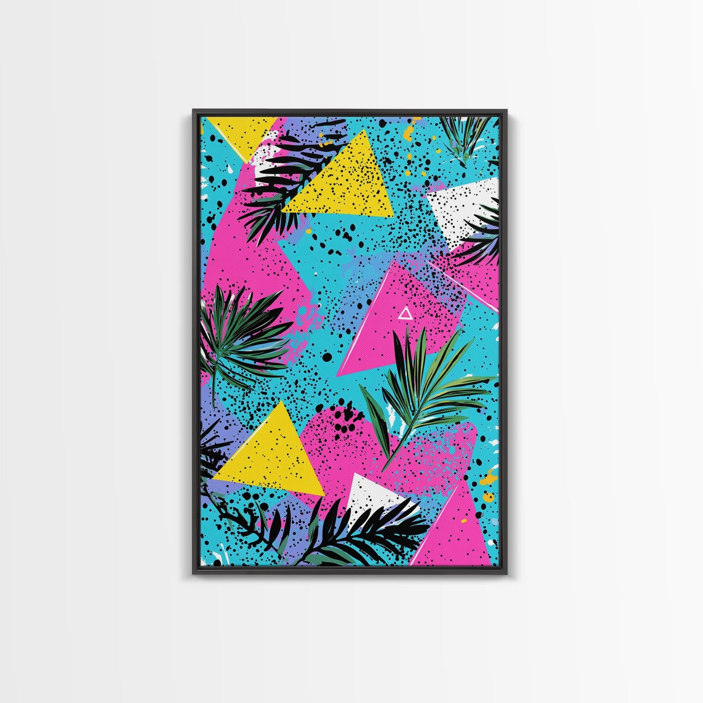 90's Style Shopping Mall Wall Art, Retro Style Canvas Print, Modern Wall Art