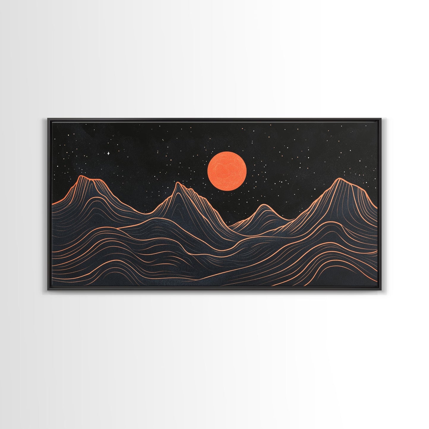 Retro Abstract Art, Art Deco Style, Atomic Age Inspired Wall Art, Pueblo Style Southwestern Art