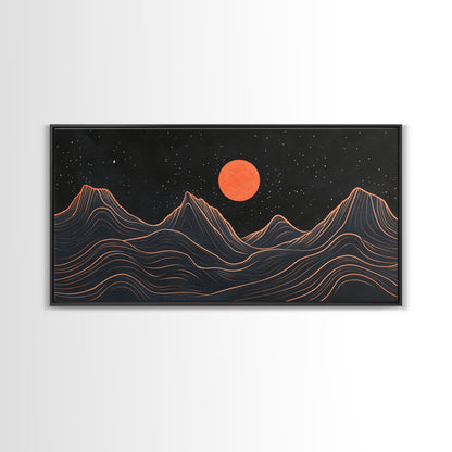 Retro Abstract Art, Art Deco Style, Atomic Age Inspired Wall Art, Pueblo Style Southwestern Art