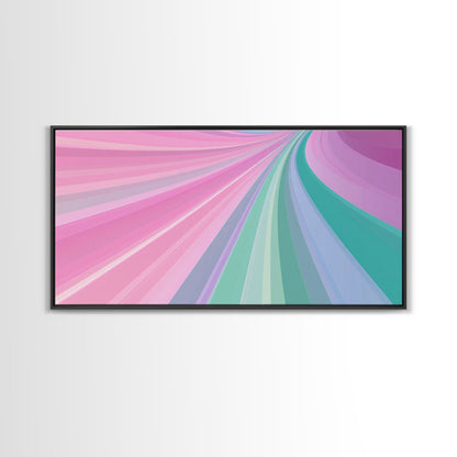 Pink and Green MCM Mid Century Modern Abstract Wall Art, 1950s Art, Retro Home Decor