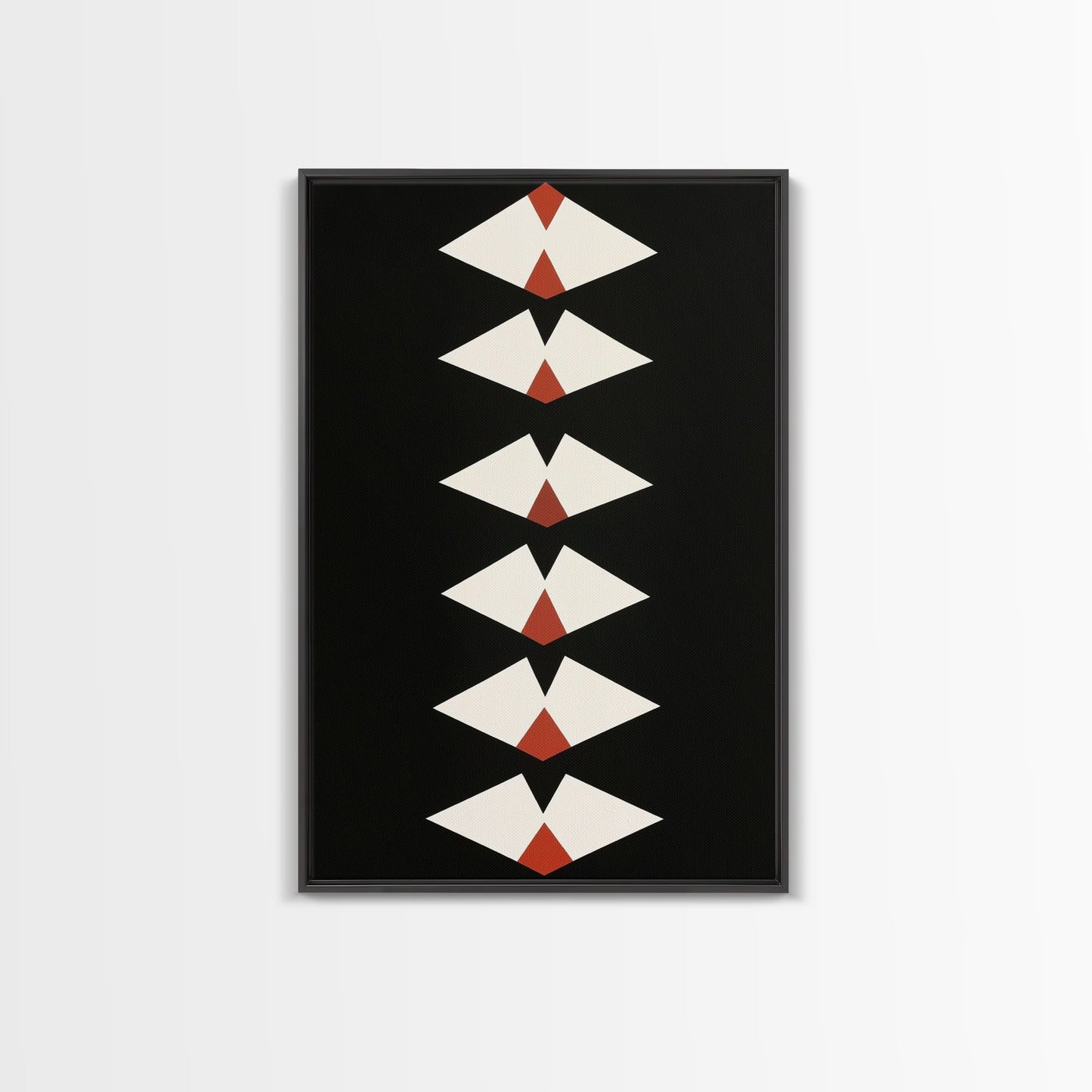 Retro Mid-Century Modern Diamond Art Canvas Print, MCM Style Home Decor