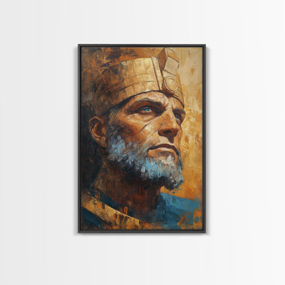 Ozymandias Painting Canvas Print, Ozymandias Wall Art, Ozymandias Print, Framed Canvas