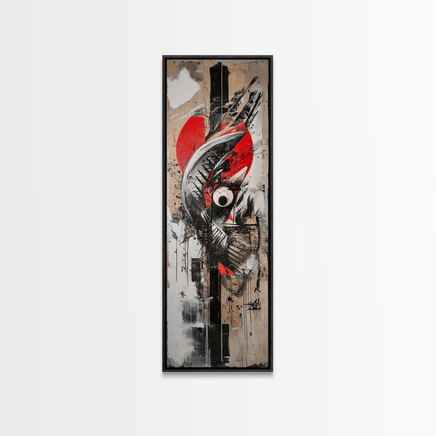 Abstract Graffiti Art Canvas Print with Bold Colors and Urban Style, Perfect Wall Art Gift Idea for Modern Minimalist Spaces