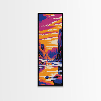 Ocean Wave, Surfing Art, Coastal Wall Decor, Beach Vibes, Canvas Print, Nautical Home Decor, Bedroom Wall Art