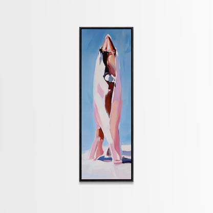 Abstract Mountain, Modern Landscape, Minimalist Nature Art, Bold Home Decor, Framed Canvas Print, Unique Wall Art, Contemporary Style