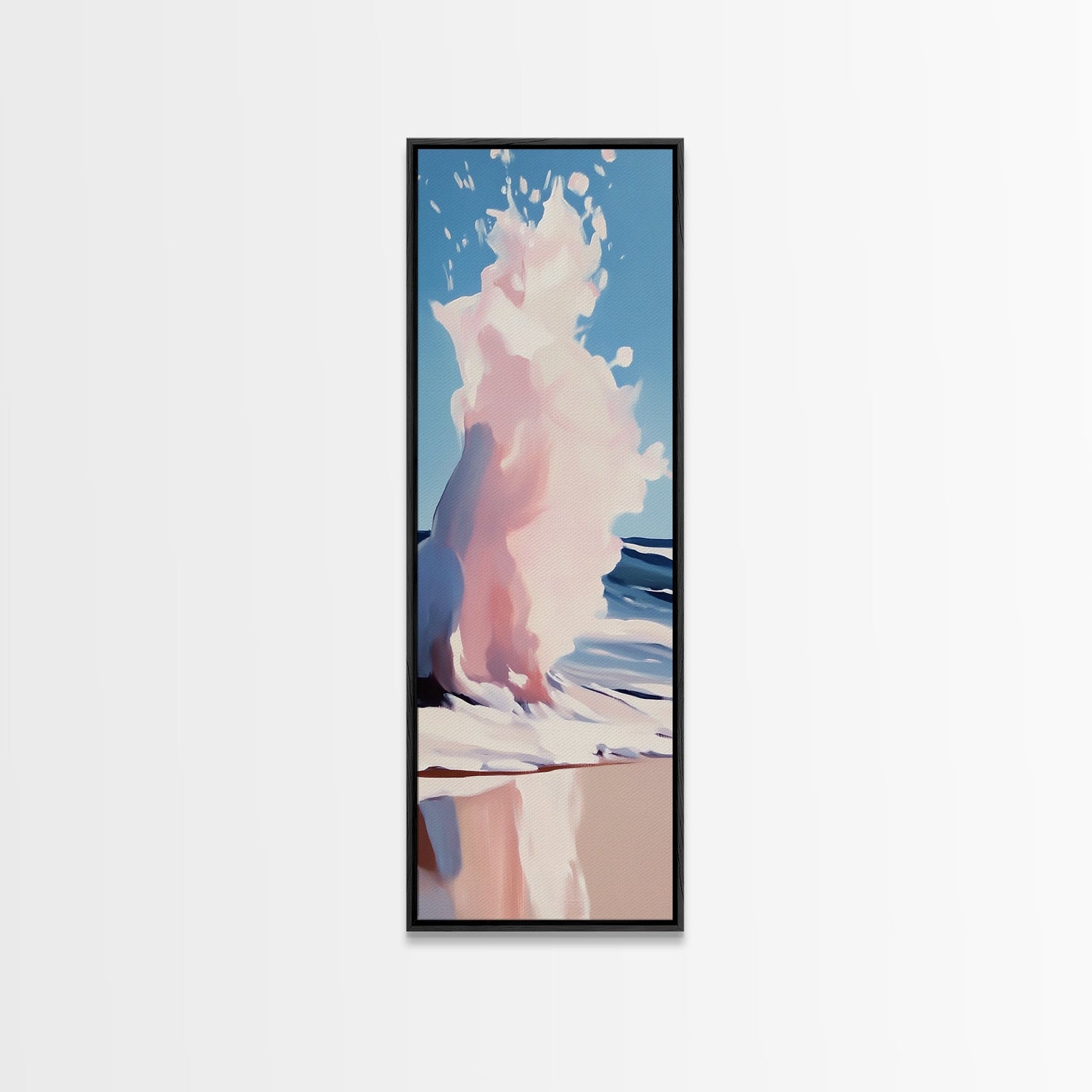 Ocean Wave, Abstract Seascape Art, Coastal Print, Beach House Wall Decor, Ocean Painting, Minimalist Aesthetic, Canvas Print