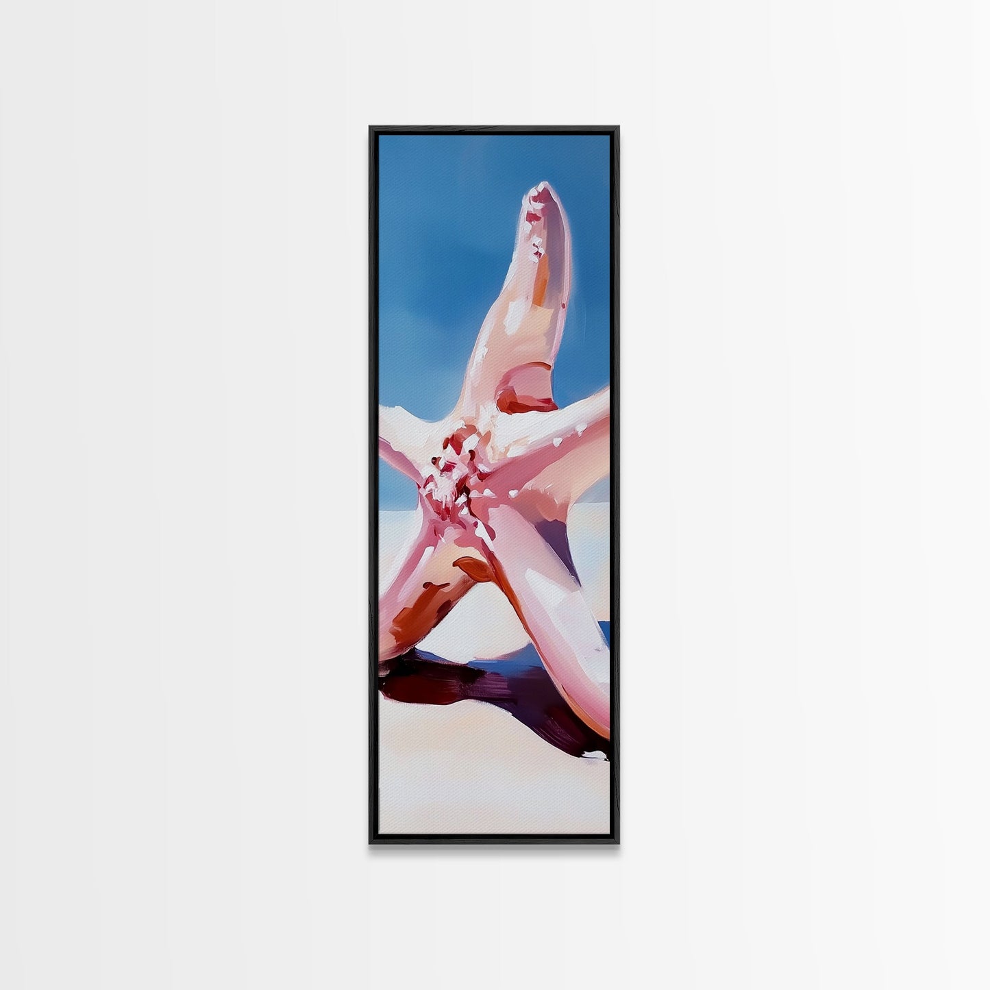 Starfish Closeup, Ocean Life, Coastal Aesthetic, Canvas Print, Beach House Wall Art, Summer Decor, Nautical Theme, Bathroom Artwork