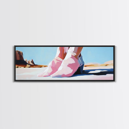 Steps, Western Art, Desert Landscape, Canvas Print, Modern Southwest Decor, Minimalist Desert Painting, Living Room Wall Art