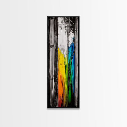 Rustic Wood, Vibrant Texture, Nature Inspired Art, Framed Canvas Print, Farmhouse Decor, Cozy Cabin Artwork, Statement Piece