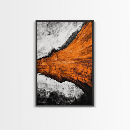 Desert Abstract, Earthy Canvas Print, Warm Toned Art, Southwest Wall Decor, Modern Boho Painting, Minimalist Home Artwork