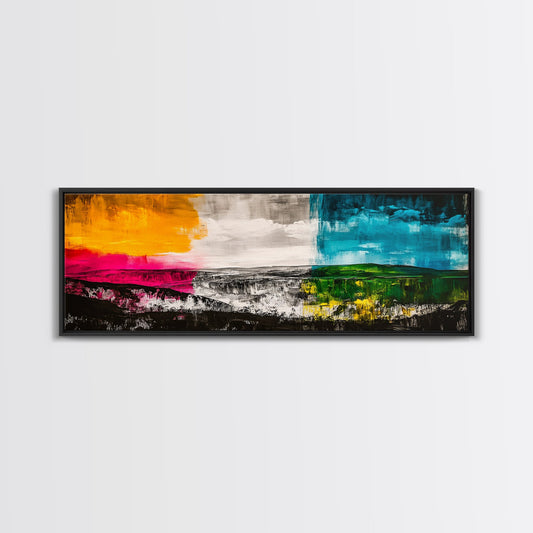 Colorful Canyon, Vibrant Landscape, Grand Canyon Art, Desert Wall Art, Framed Canvas Print, Southwest Decor, Nature Wall Art, Modern Home Decor