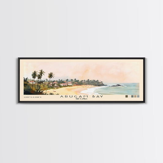 Arugam Bay, Sri Lanka Watercolor Print, Vacation Gift, Sri Lanka Wall Art, Vacation Wall Art, Vacatation Memories, Beach Decor, Beach Or Lakehouse Art