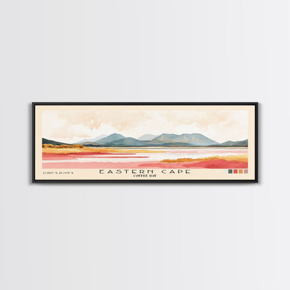 Eastern Cape, Coffee Bay Watercolor Print, Vacation Gift, Coffee Bay Wall Art, Beach Painting, Beach Decor, Large Wall Art, Wood Frame Art