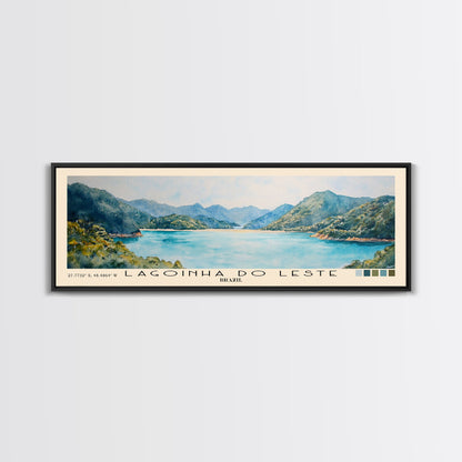 Lagoinha do Leste, Brazil Watercolor Beach Print, Vacation Gift, Brazil Wall Art, Beach Painting, Beach Decor, Beach Painting