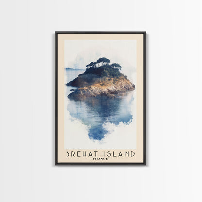 Bréhat Island, France Watercolor Beach Print, Vacation Gift, France Wall Art, Beach Painting, Beach Decor, Beach Painting
