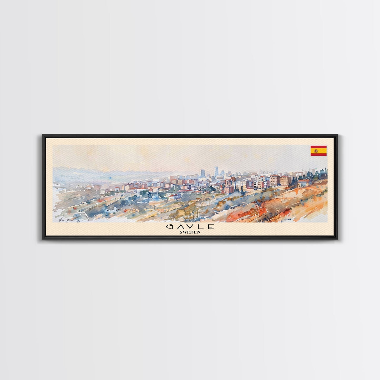 Gaziantep Turkey Wall Art, Panoramic Travel Poster, Panoramic Framed Canvas Print, City Wall Art, Wall Hanging Home Decor, Travel Art