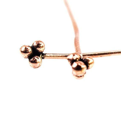 2" length Copper Headpin 24 gauge 22 pieces per bag