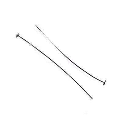 2" length Disc Headpin Black Gold plated .925 Silver, 26 Gauge Wire, 10 pieces per Bag