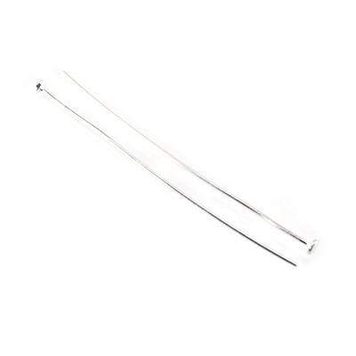 2" length Sterling Silver Disc Headpin, 22 Gauge Wire, 10 pieces per Bag