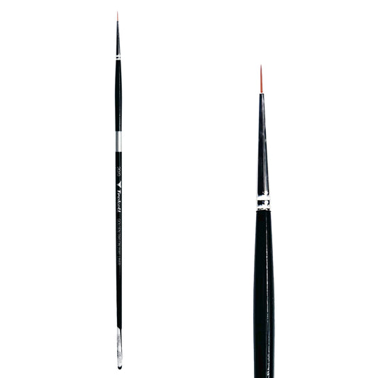 Trekell Golden Taklon Long Handle Artist Brush -  Size #20/0 Liner