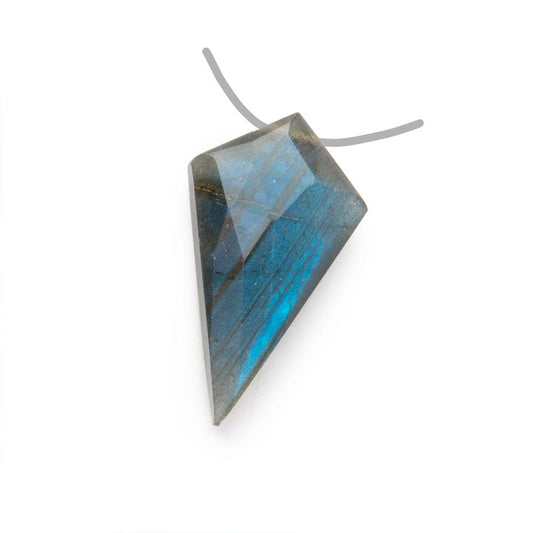 20-22mm Labradorite Faceted Shield Focal 1 piece