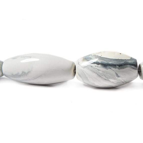 20-33mm Australian Blue Opal Plain Nugget Beads 17 inch 19 pieces