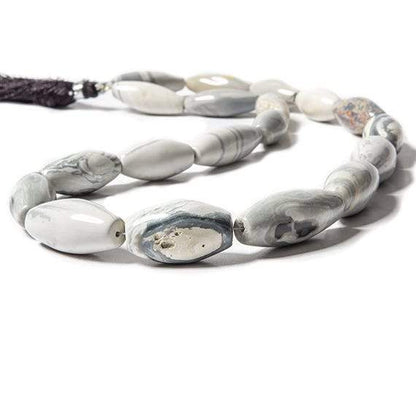 20-33mm Australian Blue Opal Plain Nugget Beads 17 inch 19 pieces