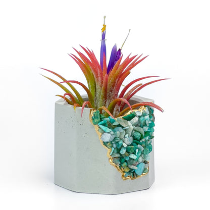 AMAZONITE GEODE PLANTER