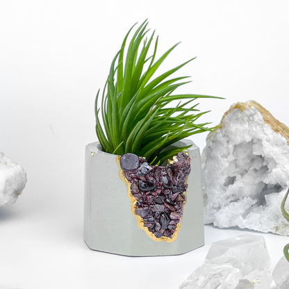 GARNET GEODE PLANTER