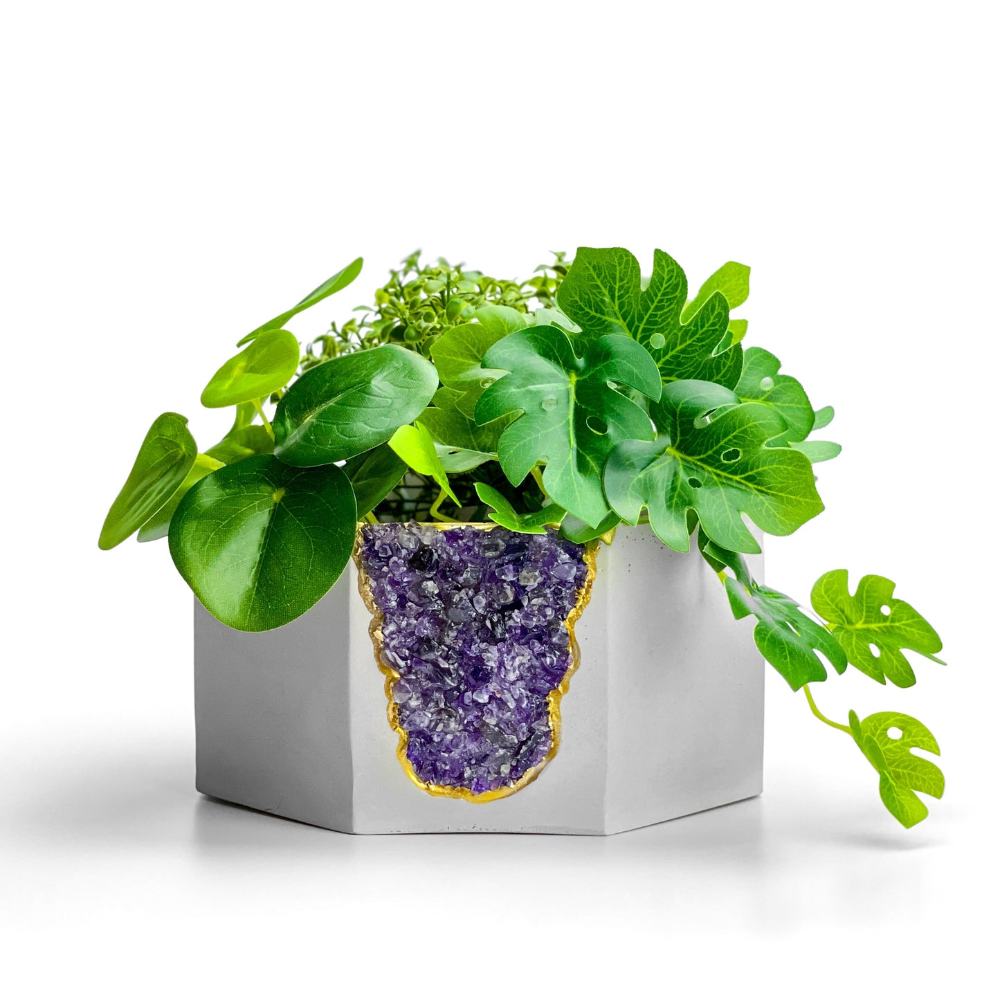 AMETHYST GEODE PLANTER