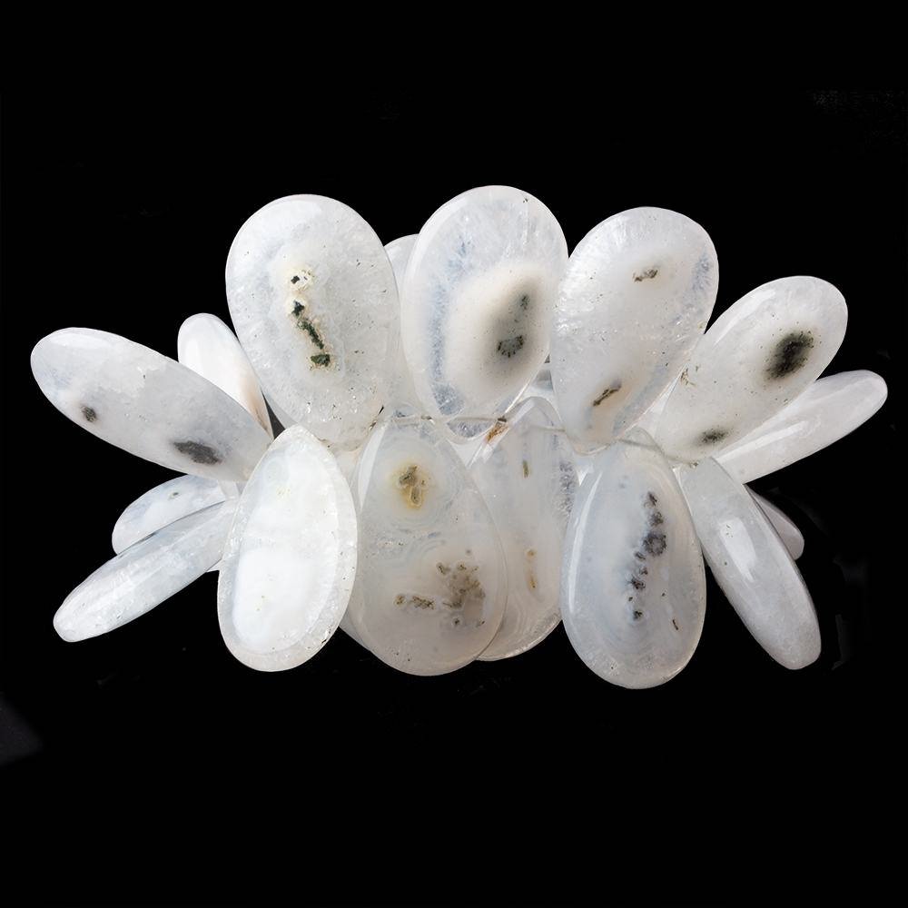 20.5x15-26x16mm Solar Quartz Plain Pear Beads 6.5 inch 27 pieces