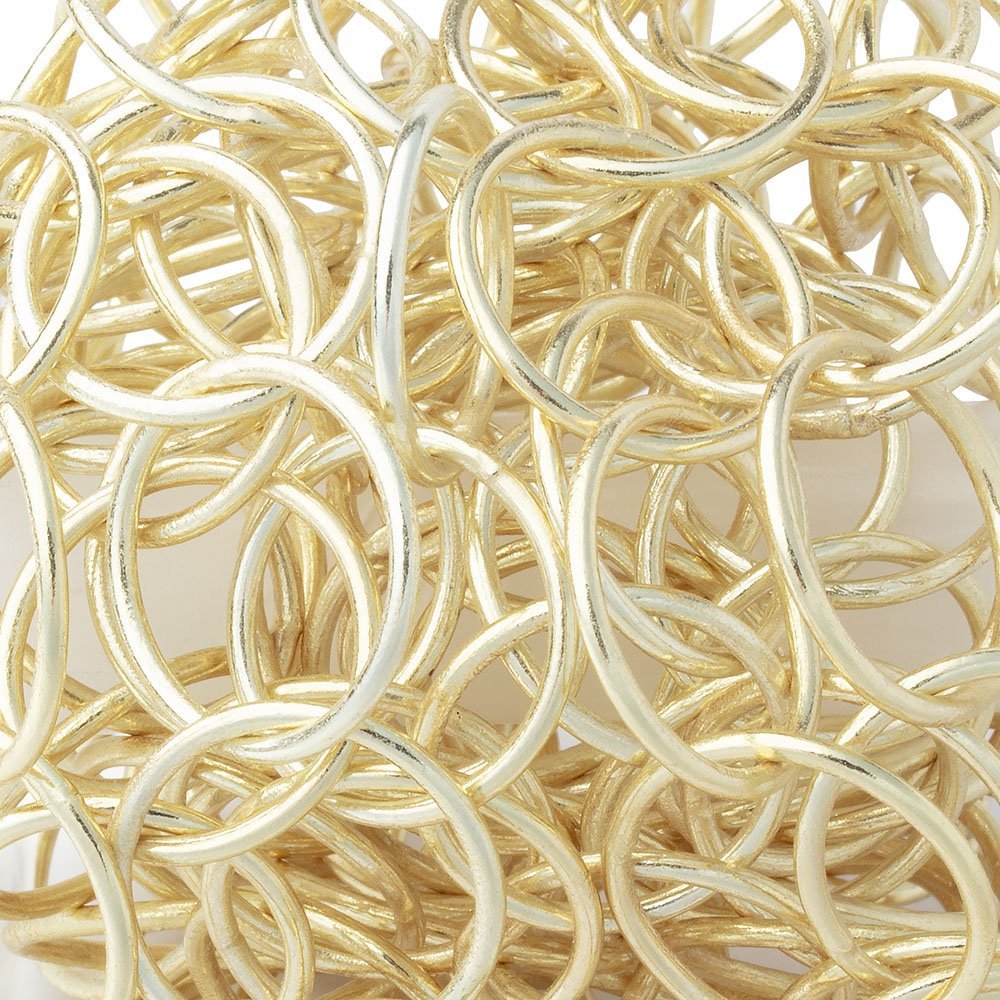 20mm 14kt Gold plated Round Link Chain