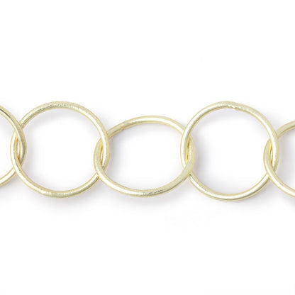 20mm 14kt Gold plated Round Link Chain