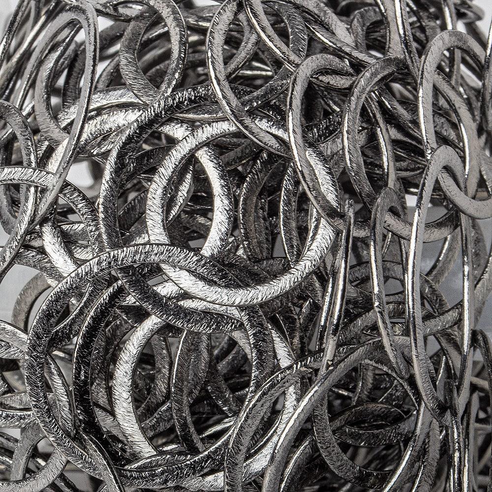 20mm & 26mm Black Gold plated Brushed Round Link Chain by the foot