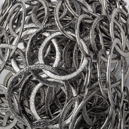 20mm & 26mm Black Gold plated Brushed Round Link Chain by the foot