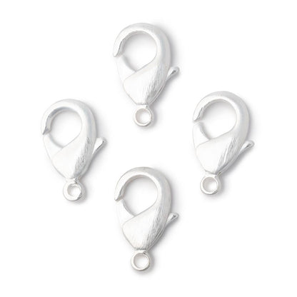 20mm Brushed Lobster Clasp Set of 4 Pieces