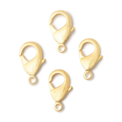 20mm Brushed Lobster Clasp Set of 4 Pieces