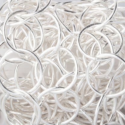 20mm Silver plated Plain Round Link Chain by the foot