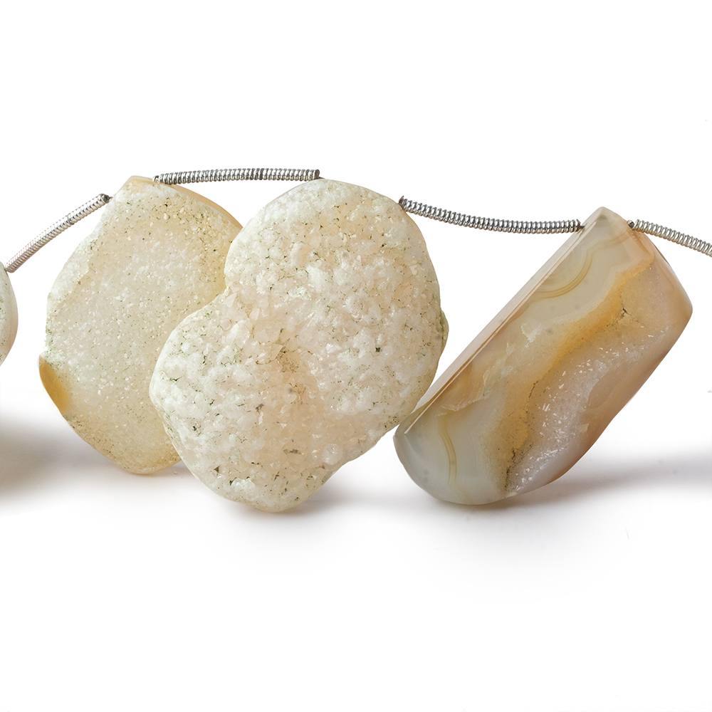 20x12-33x24mm Moon Rise Drusy Freeform Beads 11 pieces