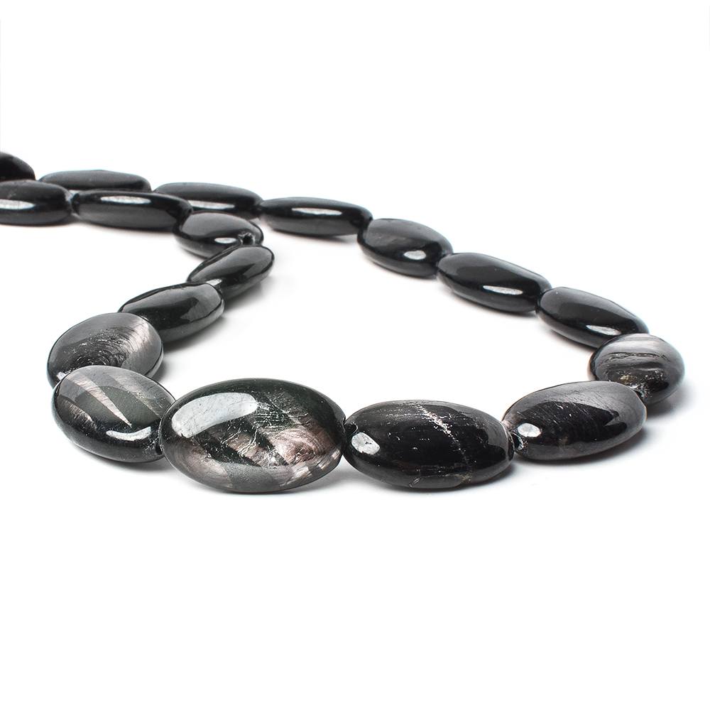 20x12mm Hypersthene plain oval beads 16 inch 20 pieces AA